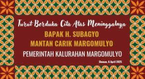 Mantan Carik Margomulyo Subagyo Meninggal Dunia