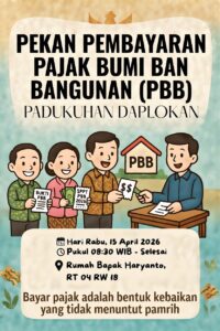 Wujudkan Lunas PBB 2026, Tim PBB Margomulyo Jemput Bola di Padukuhan Daplokan